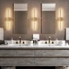 1-Light 23.6 in. Modern Linear Dimmable Integrated LED Bathroom Vanity Light Wall Sconce  |   Wall Sconces Wall Lighting Wall Sconces