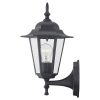 1-light outdoor wall light with clear glass and sand black finish  |   Flush Mount Wall Lights Flush Mount Wall Lights Flush Mount Wall Lights