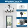 10-Lights Modern Chandelier with Glass Lampshade  |   Chandeliers Ceiling Lighting Chandeliers