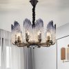 10-Lights Modern Chandelier with Glass Lampshade  |   Chandeliers Ceiling Lighting Chandeliers