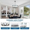 10-Lights Modern Chandelier with Glass Lampshade  |   Chandeliers Ceiling Lighting Chandeliers