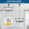 10-Lights Modern Chandelier with Glass Lampshade  |   Chandeliers Ceiling Lighting Chandeliers