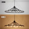 12-Light Sputnik Sphere Wagon Wheel Chandelier for Dining Living Room – 43.31” D x 31.1” H  |   Chandeliers Ceiling Lighting Chandeliers