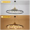 12-Light Sputnik Sphere Wagon Wheel Chandelier for Dining Living Room – 43.31” D x 31.1” H  |   Chandeliers Ceiling Lighting Chandeliers