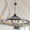 12-Light Sputnik Sphere Wagon Wheel Chandelier for Dining Living Room – 43.31” D x 31.1” H  |   Chandeliers Ceiling Lighting Chandeliers