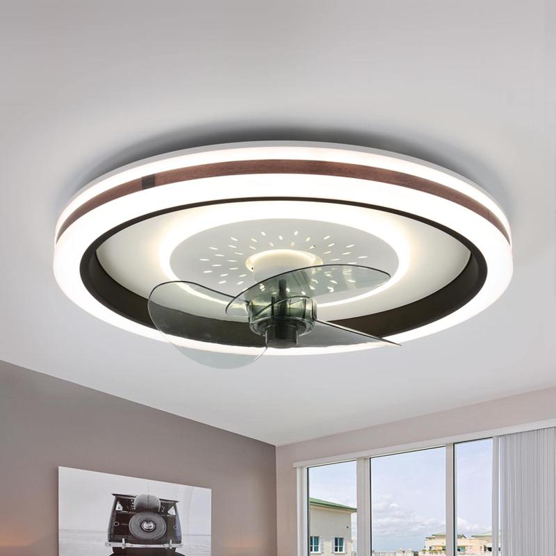 19-inch Modern Low Profile Smart Ceiling Fan with Lights and APP Remote Control Flush Mount Dimmable LED Ceiling Light  |   Ceiling Fans Ceiling Fans Ceiling Fans