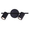 2 Light 14 in. Ceiling/Wall Matte Black Track Light Kit with Matte Black Metal Shade  |   Track Lighting Ceiling Lighting Matte Black