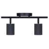 2 Light 14 in. Ceiling/Wall Matte Black Track Light Kit with Matte Black Metal Shade  |   Track Lighting Ceiling Lighting Matte Black