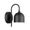 2-Pack Battery-Operated LED Matte Black Wall Sconce with Metal Shade  |   Wall Sconces Wall Lighting Matte Black