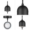 2-Pack Battery-Operated LED Matte Black Wall Sconce with Metal Shade  |   Wall Sconces Wall Lighting Matte Black