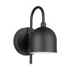 2-Pack Battery-Operated LED Matte Black Wall Sconce with Metal Shade  |   Wall Sconces Wall Lighting Matte Black