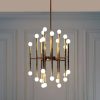 24 – Light Dimmable Sputnik Sculptural Glow Chandelier Hallway or Dining Room Minimalist  |   Chandeliers Ceiling Lighting Chandeliers