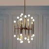 24 – Light Dimmable Sputnik Sculptural Glow Chandelier Hallway or Dining Room Minimalist  |   Chandeliers Ceiling Lighting Chandeliers