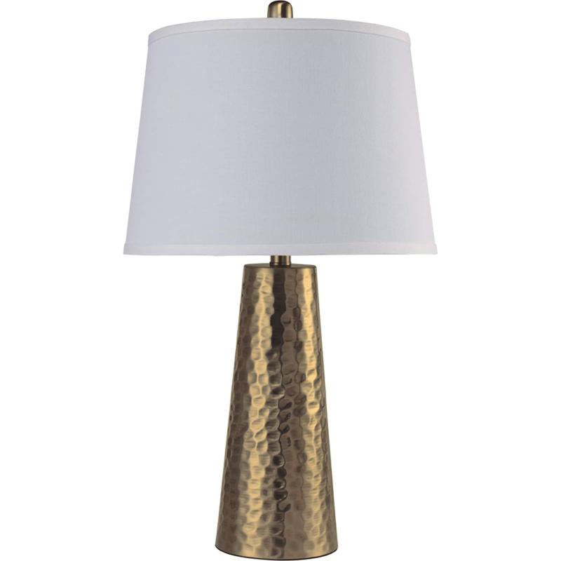 25″H A.B. leaf Hammered Table Lamp  |   Desk Lamps Desk Lamps Desk Lamps