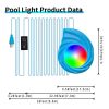 26ft Cord LED Pool Lights,10W RGB Dimmable Submersible APP Control – IP68 Waterproof Music Sync Color Changing  |   Night Lights Night Lights Night Lights