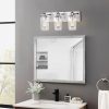 3- Light Bathroom Vanity Light with Clear Glass Shade  |   Bathroom Lighting Bathroom Lighting Bathroom Lighting