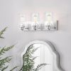 3- Light Bathroom Vanity Light with Clear Glass Shade  |   Bathroom Lighting Bathroom Lighting Bathroom Lighting