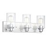 3- Light Bathroom Vanity Light with Clear Glass Shade  |   Bathroom Lighting Bathroom Lighting Bathroom Lighting