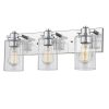 3- Light Bathroom Vanity Light with Clear Glass Shade  |   Bathroom Lighting Bathroom Lighting Bathroom Lighting