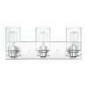 3- Light Bathroom Vanity Light with Clear Glass Shade  |   Bathroom Lighting Bathroom Lighting Bathroom Lighting