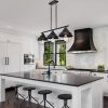 3-Light Kitchen Island Chandelier Modern & Linear Industrial Railroad Style Billard Lamp  |   Chandeliers Ceiling Lighting Chandeliers