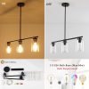 3-Light Kitchen Island Chandelier with Bubble Glass Shade  |   Chandeliers Ceiling Lighting Chandeliers