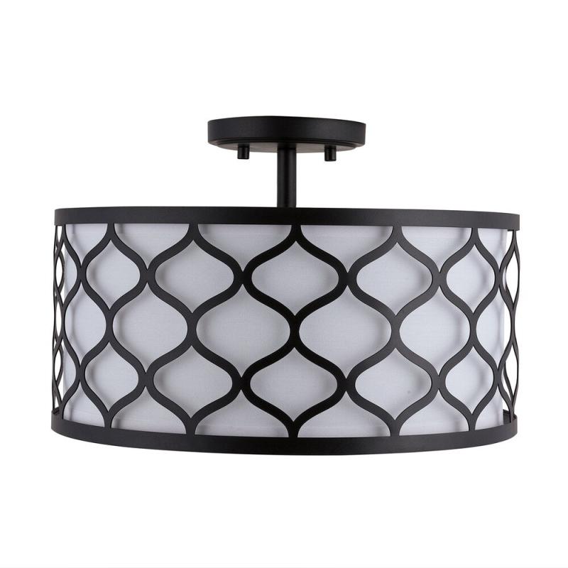 3-light Matte Black Semi-Flush Mount – Matte Black  |   Semi-Flush Mount Ceiling Lights Ceiling Lighting Matte Black