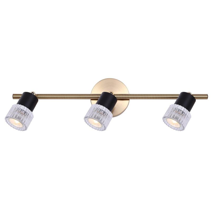 3 Light Track Lighting, Black Finish  |   Track Lighting Ceiling Lighting Matte Black And Gold