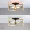 3-Light Wood Tone Modern Farmhouse Semi-Flush Mount Ceiling Light  |   Semi-Flush Mount Ceiling Lights Ceiling Lighting Semi-Flush Mount Ceiling Lights