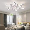 31in. Modern Flush Mount Ceiling Fan with Lights,6- Speed Fan Light With Remote Control For Living Room  |   Ceiling Fans Ceiling Fans Ceiling Fans