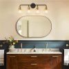 4-Light Dimmable Vanity Light with Clear Glass Shades  |   Bathroom Lighting Bathroom Lighting Bathroom Lighting