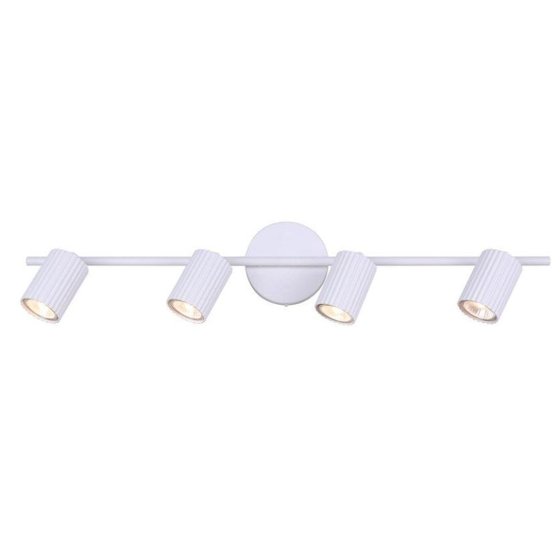 4 Light Track Lighting, White Finish  |   Track Lighting Ceiling Lighting Matte White