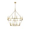 40″ 20-light Modern Adjustable Wagon Wheel Chandelier, 2-Tier  |   Chandeliers Ceiling Lighting Chandeliers