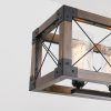 5-Light Farmhouse Kitchen Island Chandelier with Solid Wood Accent  |   Chandeliers Ceiling Lighting Chandeliers