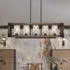 5-Light Farmhouse Kitchen Island Chandelier with Solid Wood Accent  |   Chandeliers Ceiling Lighting Chandeliers