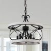 5-Light Rustic Cage Wood Chandelier Dimmable Lighting, Adjustable Farmhouse Pendant Light for Kitchen Island  |   Chandeliers Ceiling Lighting Chandeliers