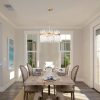 5-light Shiny Bronze Chandelier with Clear Glass Bars – Shiny Bronze  |   Chandeliers Ceiling Lighting Chandeliers