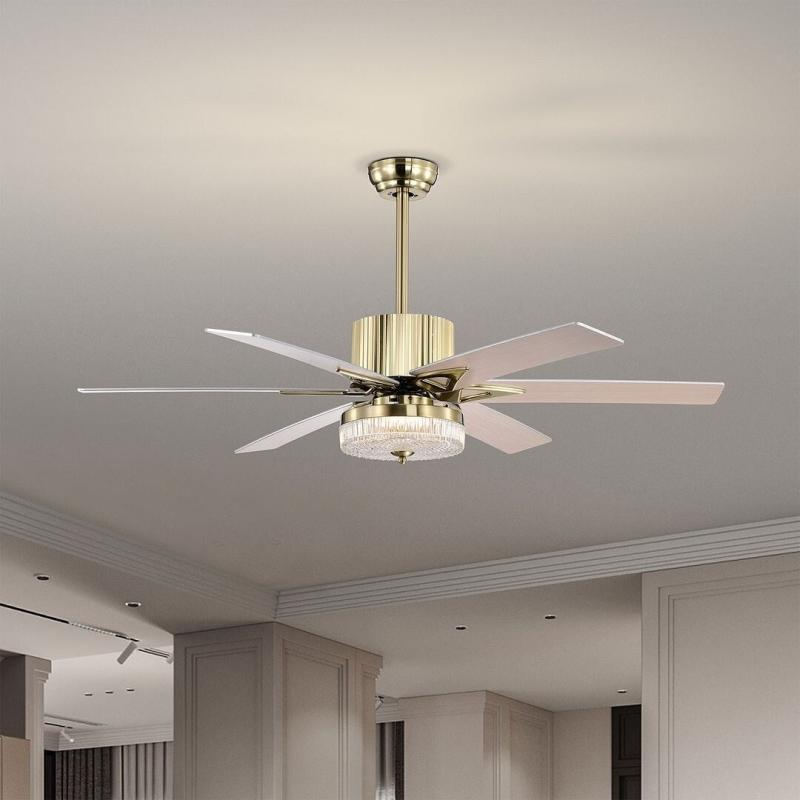 52″ 5-Blade 3 Speed Integrated LED Flush Mount Ceiling Fan with Remote  |   Ceiling Fans Ceiling Fans Ceiling Fans