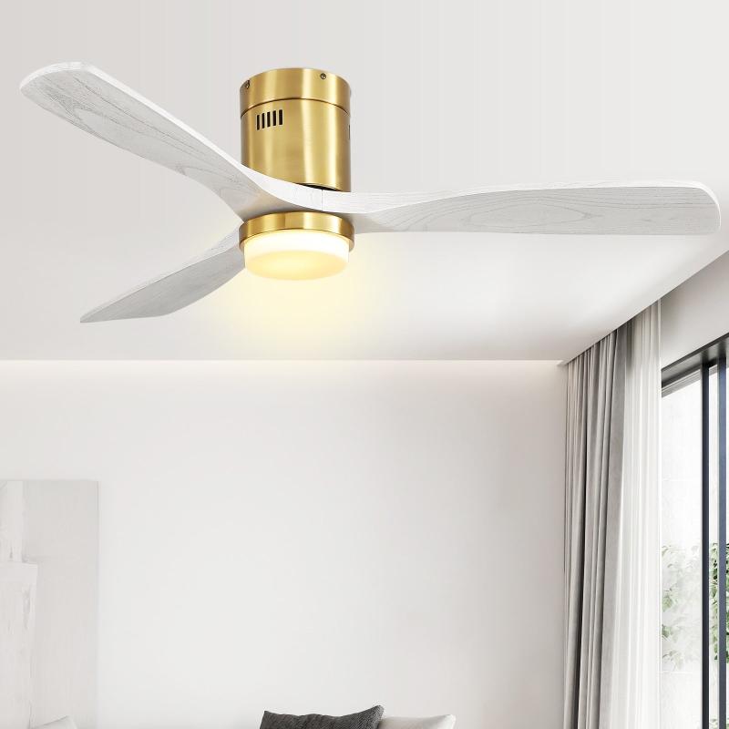 52″ Ceiling Fan with Remote,LED Integrated,Wood Blades,Integrated LED,Mounted Way Optional  |   Ceiling Fans Ceiling Fans Ceiling Fans