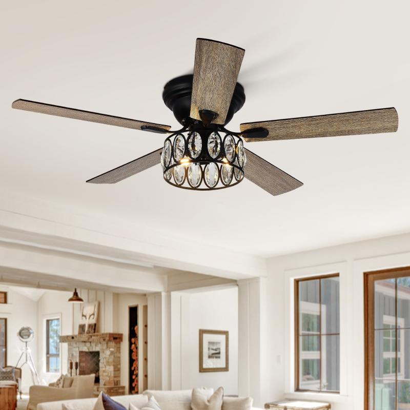 52″ Low Profile Ceiling Fan with Light and Remote(5-blade)  |   Ceiling Fans Ceiling Fans Ceiling Fans