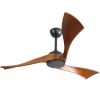 52″ Solid Wood 3-Blade Propeller Ceiling Fan without Light,Reverse Airflow,Handheld 6-Speed Remote  |   Ceiling Fans Ceiling Fans Ceiling Fans