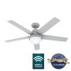 52″ WiFi Aerodyne Ceiling Fan w/ LED Light, Handheld Remote – Modern, Contemporary, Transitional – SMART FAN!  |   Ceiling Fans Ceiling Fans Ceiling Fans