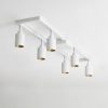 6 Bulb LED Sqaure Head Track – White  |   Track Lighting Ceiling Lighting Track Lighting