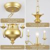 6-Light 27.95-inch Industrial Candle Chandelier Light for Bedroom Foyer  |   Chandeliers Ceiling Lighting Chandeliers