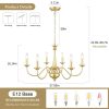 6-Light 27.95-inch Industrial Candle Chandelier Light for Bedroom Foyer  |   Chandeliers Ceiling Lighting Chandeliers