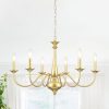 6-Light 27.95-inch Industrial Candle Chandelier Light for Bedroom Foyer  |   Chandeliers Ceiling Lighting Chandeliers