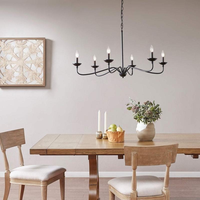 6-Light Farmhouse Metal Chandelier  |   Kitchen Lighting Kitchen Lighting Kitchen Lighting