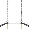 6-light Modern Farmhouse Rectangle Chandelier for Dining Room with UL Certified – 49In  |   Chandeliers Ceiling Lighting Chandeliers