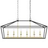 6-light Modern Farmhouse Rectangle Chandelier for Dining Room with UL Certified – 49In  |   Chandeliers Ceiling Lighting Chandeliers