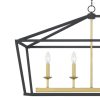 6-light Modern Farmhouse Rectangle Chandelier for Dining Room with UL Certified – 49In  |   Chandeliers Ceiling Lighting Chandeliers